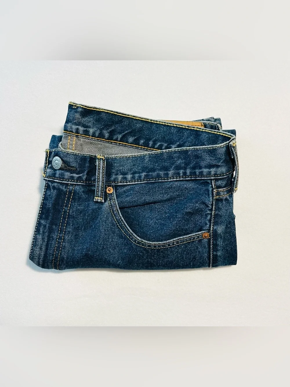 Levi's Men's Straight Jeans in Dark Blue Denim 36X32